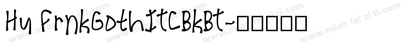 Hu FrnkGothITCBkBT字体转换